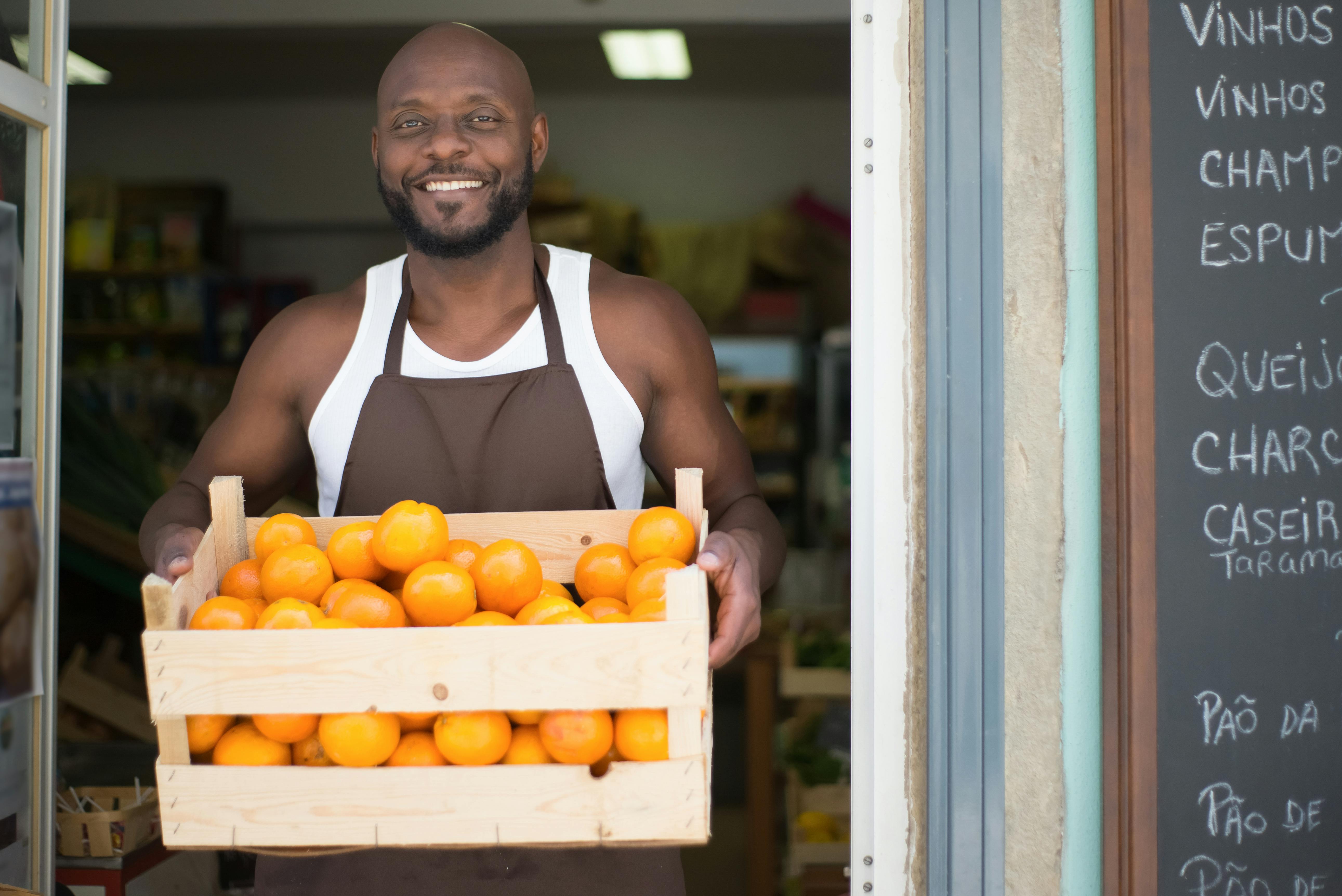 A vibrant South African community street